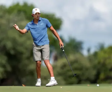 Tiger Woods stands proud beside son Charlie, blazing trails in matching Sun Day Red golf attire