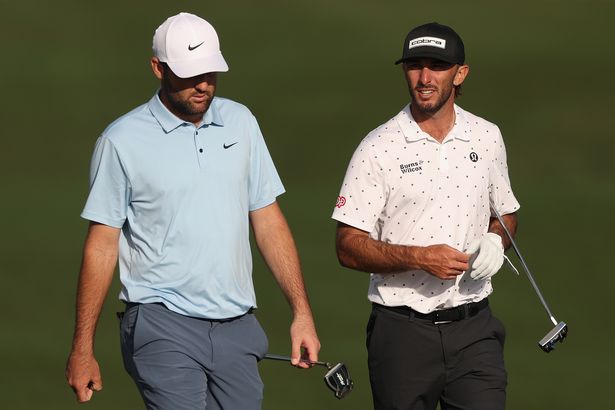 Scottie Scheffler and Max Homa walking together at the WM Phoenix Open