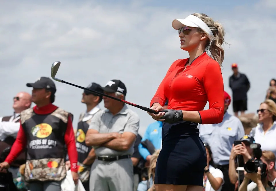 Paige Spiranac at the Bass Pro Shops Legends Competition at Top of the Rock.© Andrew Jansen&sol;News-Leader