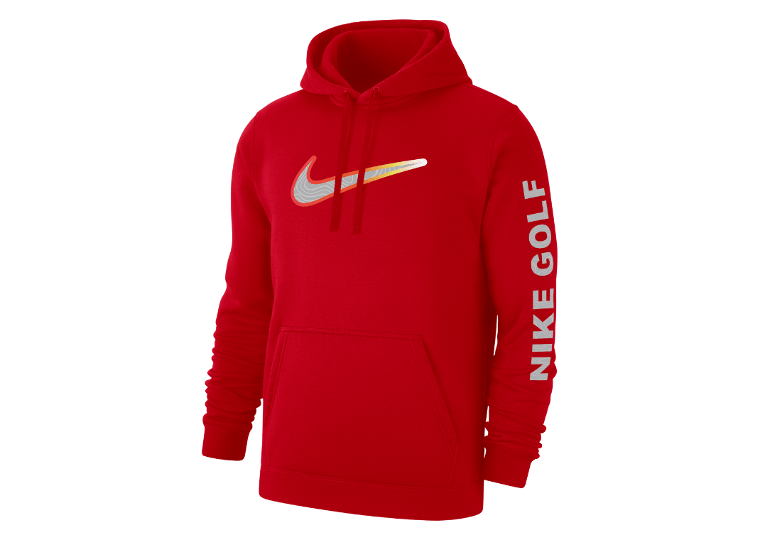 Nike Golf Men's Fleece Pullover Hoodie US Open Red