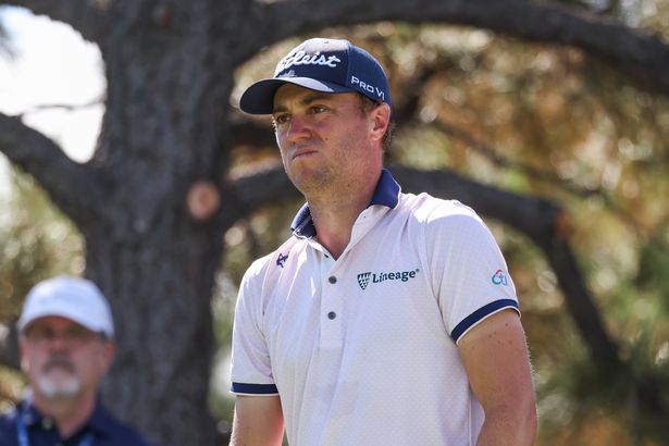 Justin Thomas in action on the golf course