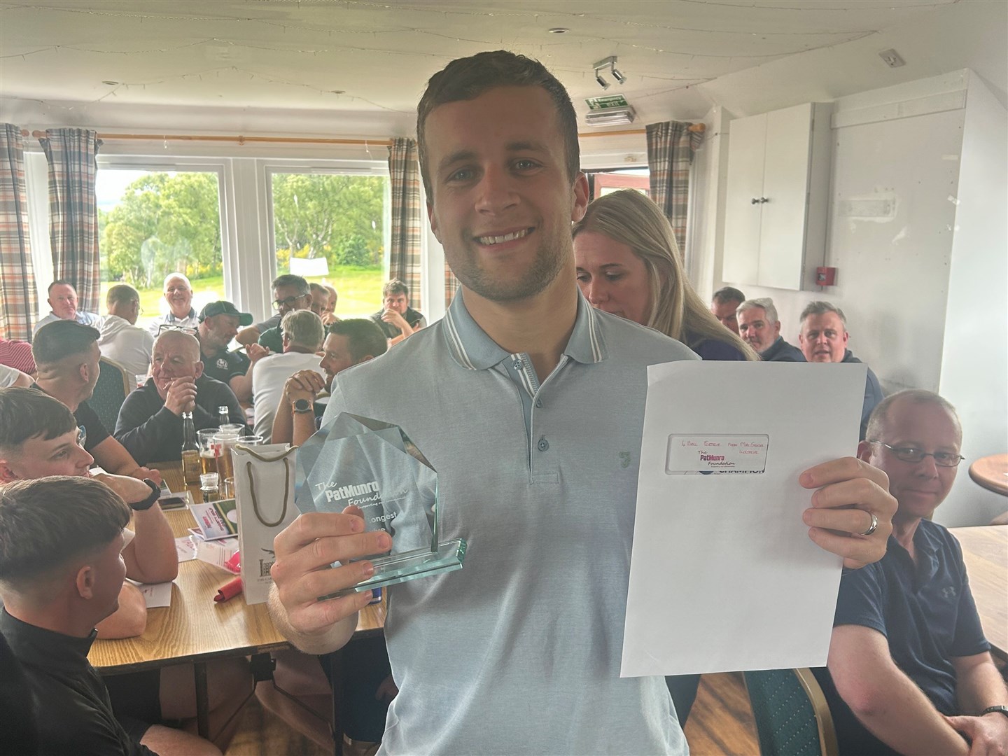 Andrew Yeaman was winner on the day for the longest drive.