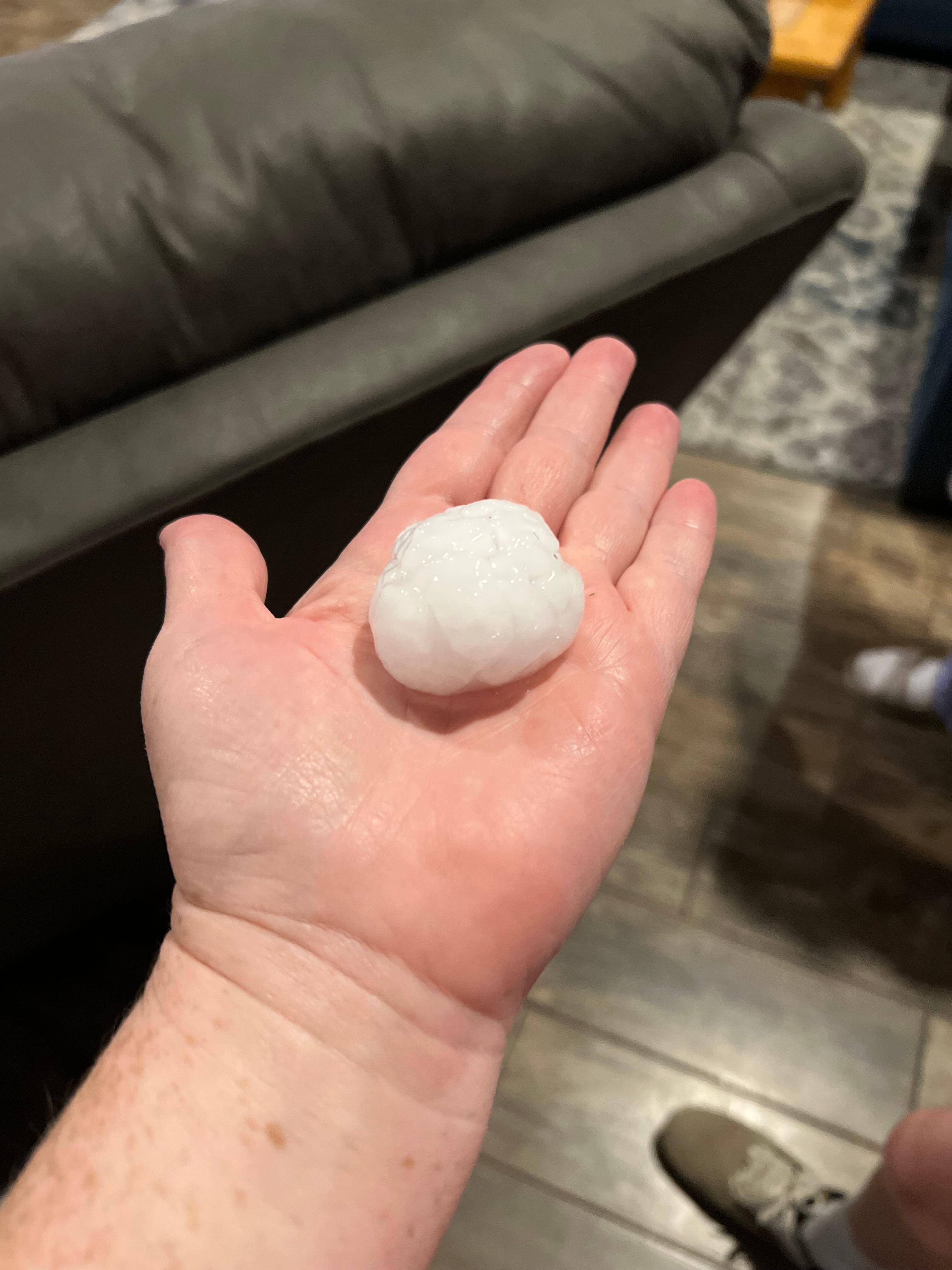 Pretty good size hail storm in Weatherford Tx