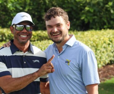 Who is Jake Sherwin who celebrated hole-in-one with Tiger Woods