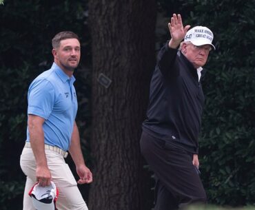 Bryson DeChambeau and Donald Trump spent some time together on Sunday afternoon