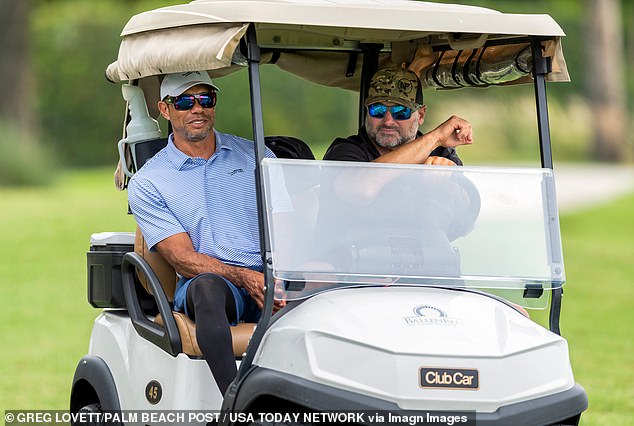 Tiger watched as Charlie competed in Florida's 108th Amateur Golf Championship