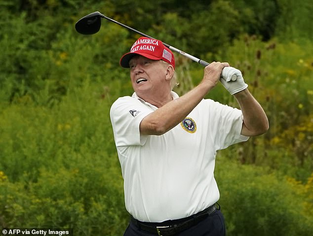 Since Donald Trump's term in the Oval Office began, he's spent a quarter of those days golfing