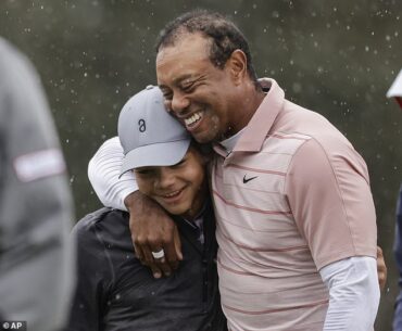 Charlie Woods said he and Tiger 'argue a lot' in a letter to his dad for Father's Day