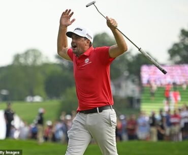 Keegan Bradley wins $20m Travelers Championship after Tommy Fleetwood's sickening 18th hole meltdown