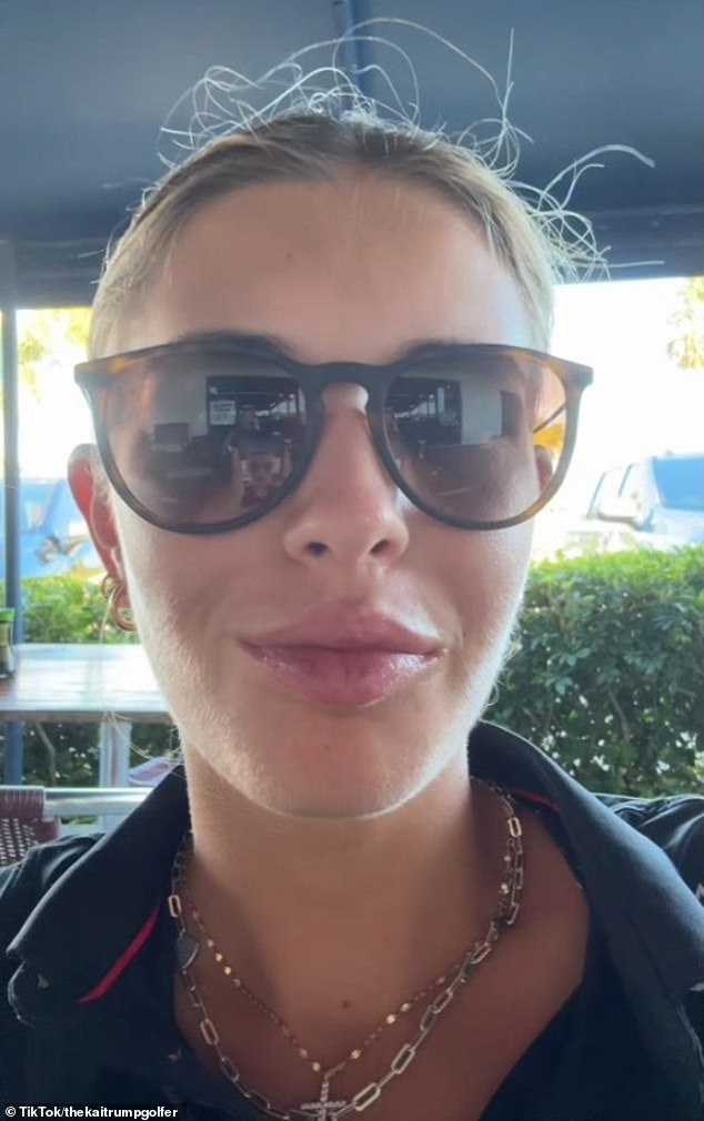 Kai filmed the outing in a short TikTok video, which she posted to her three million followers