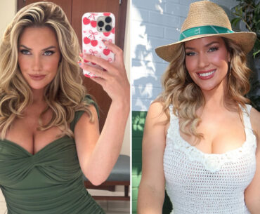 'Breathtakingly beautiful' - Paige Spiranac leaves fans speechless as she puts on busty display in low cut green dress