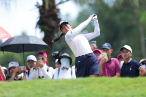 Céline Boutier leads the Meijer LPGA Classic
