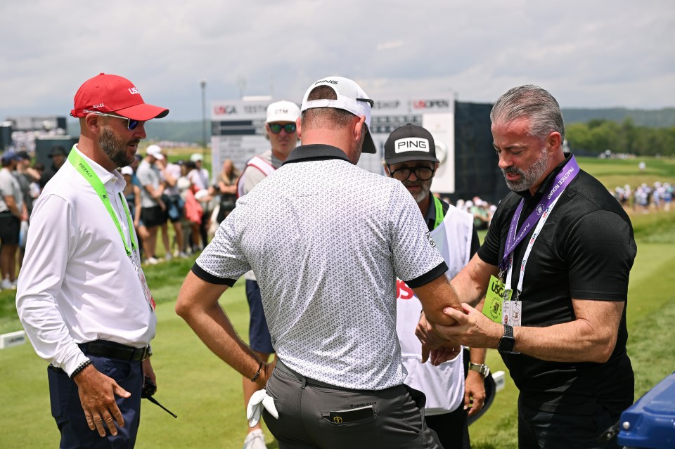 The Canadian underwent treatment on the course on Thursday