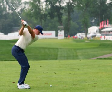 Player opens up on 'chaotic' front nine on day three at the Rocket Classic after equalling PGA Tour record