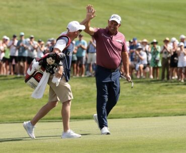 Late chip in heroics keep Harrington in share of lead