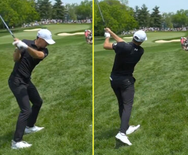 'What are you doing' - Jordan Spieth almost drills fan at the Memorial in scary scene