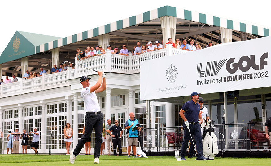 The LIV Golf Invitational Bedminster is held at Trump National Golf Club.