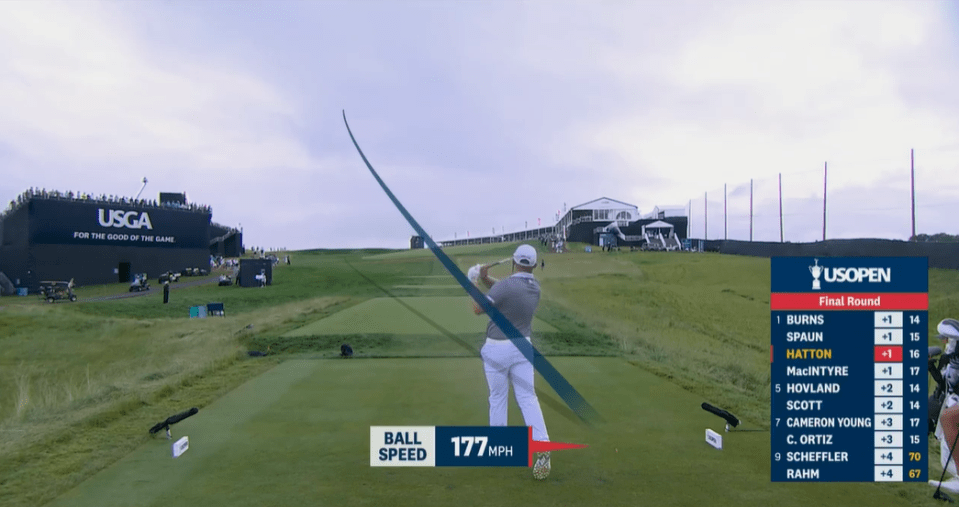 Hatton believed he had been 'unlucky' with his tee shot on the 17th hole