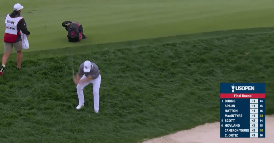 The Englishman took out his frustrations on the infamous Oakmont rough