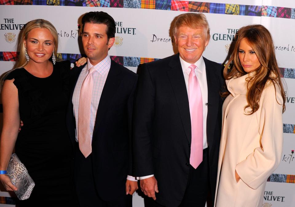 Vanessa Trump and Donald Trump Jr.