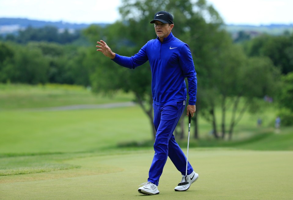 Brian Henninger on a golf course.