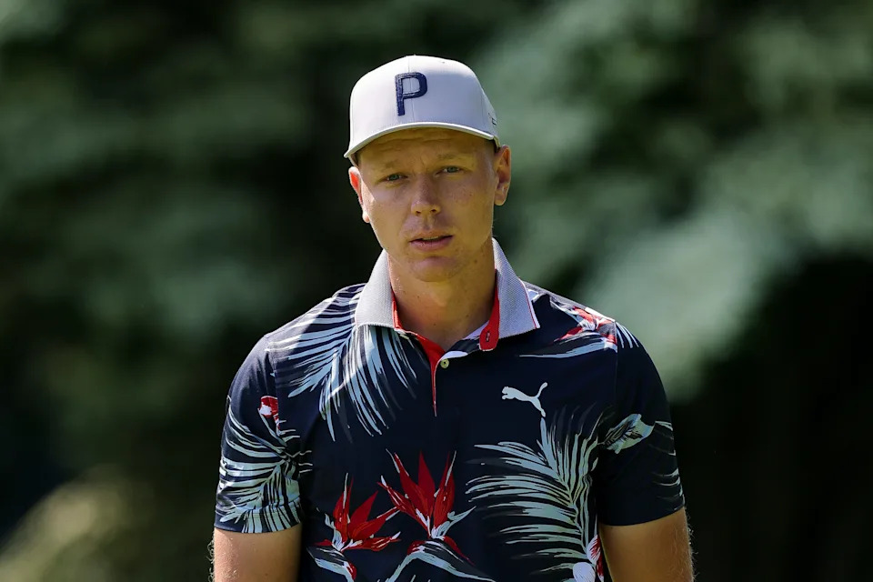 Matti Schmid of Germany walks off the sixth hole green during the first round of the Travelers Championship 2025 at TPC River Highlands on June 19, 2025 in Cromwell, Connecticut.