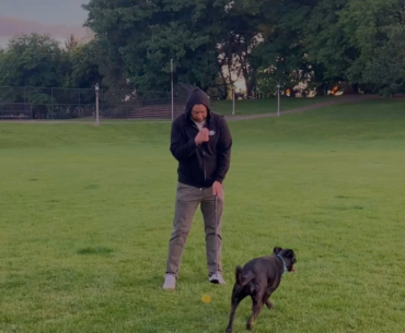 How I play fetch with my dog