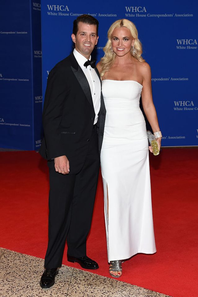 Donald Trump Jr. and Vanessa Trump at the White House Correspondents' Dinner.