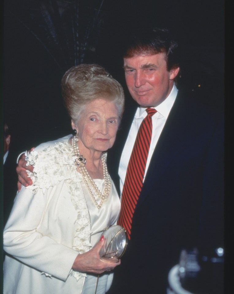 Donald Trump with his mother, Mary Anne MacLeod, at an event.