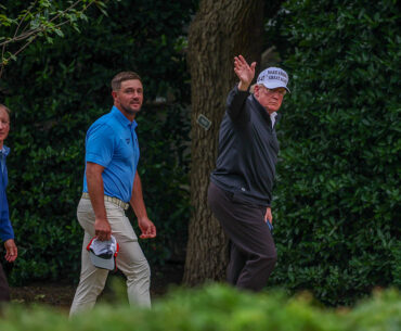 DeChambeau Hits Golf Balls On White House South Lawn During Visit With Trump