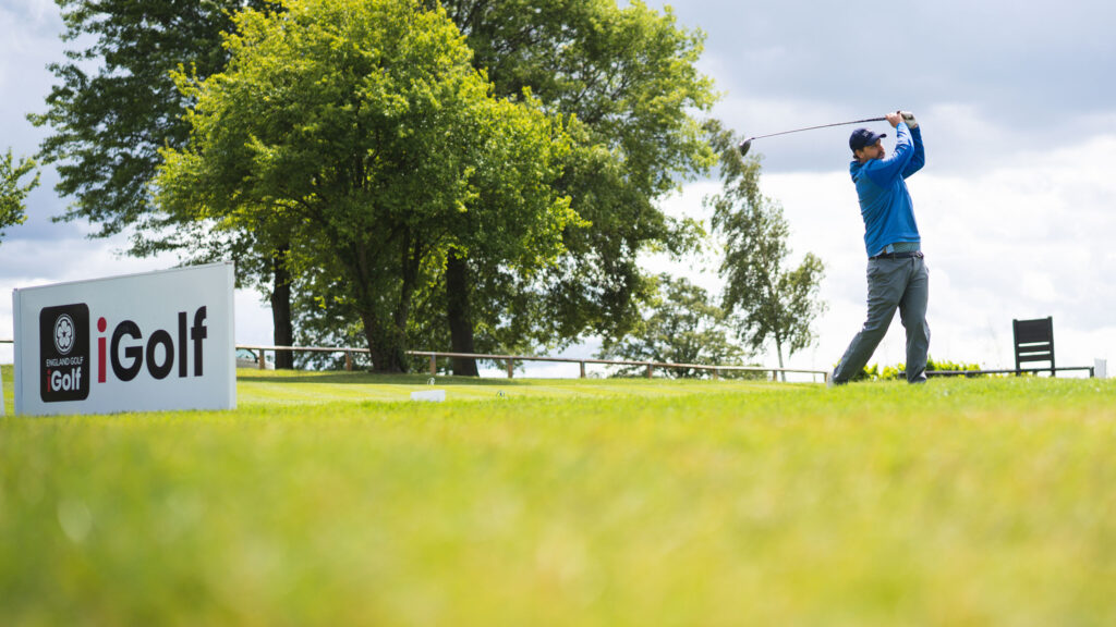 Why I’d Thoroughly Recommend Playing An Open Golf Event Nick Bonfield drives off the first tee at England Golf's iGolf event at Abridge golf club