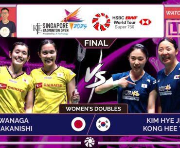 IWANAGA/NAKANISHI 🇯🇵 vs. KIM HJ/KONG HY 🇰🇷 LIVE! Singapore Open 25' FINAL | Darence Chan Watchalong