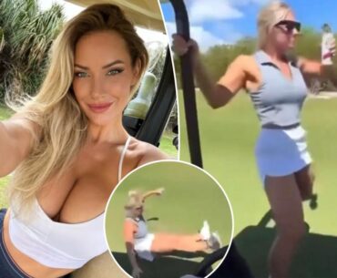 Paige Spiranac sets record straight about viral golf video