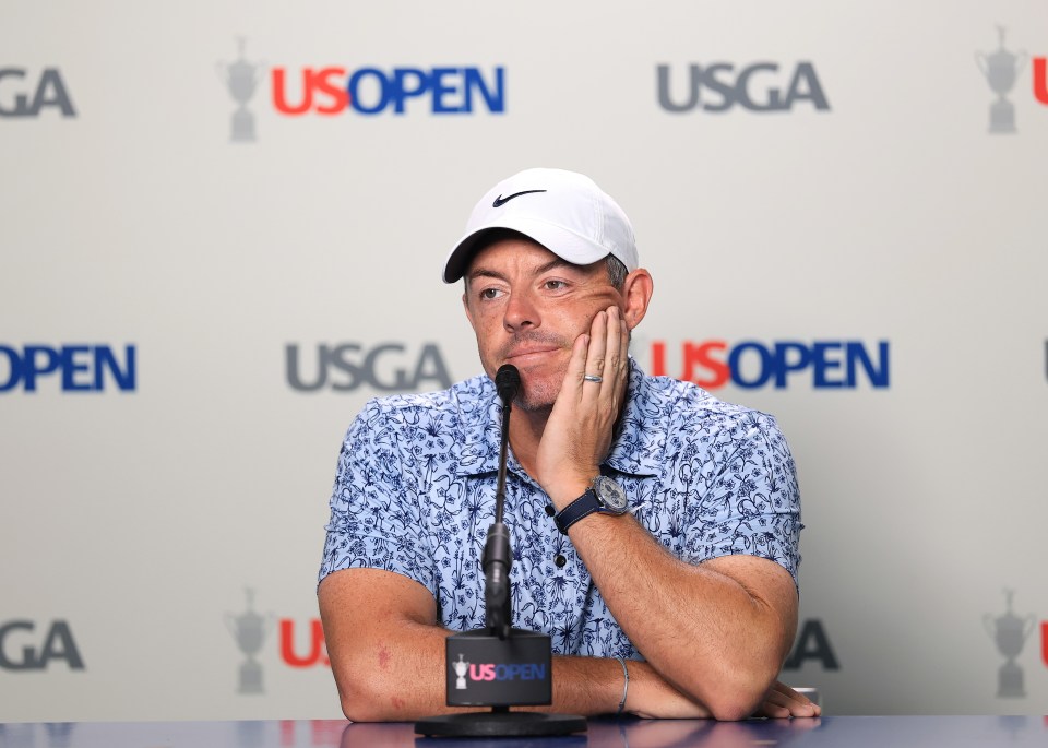 Rory McIlroy at a US Open press conference.