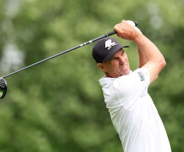 Steven Alker shares lead at Firestone in PGA Tour Champions major