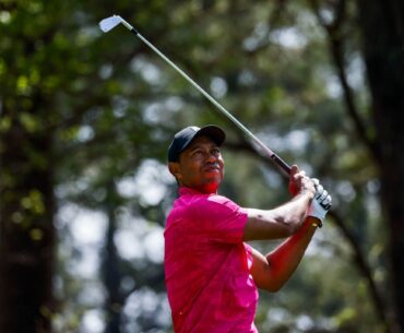 Tiger Woods at 2022 Masters at Augusta National Golf Club