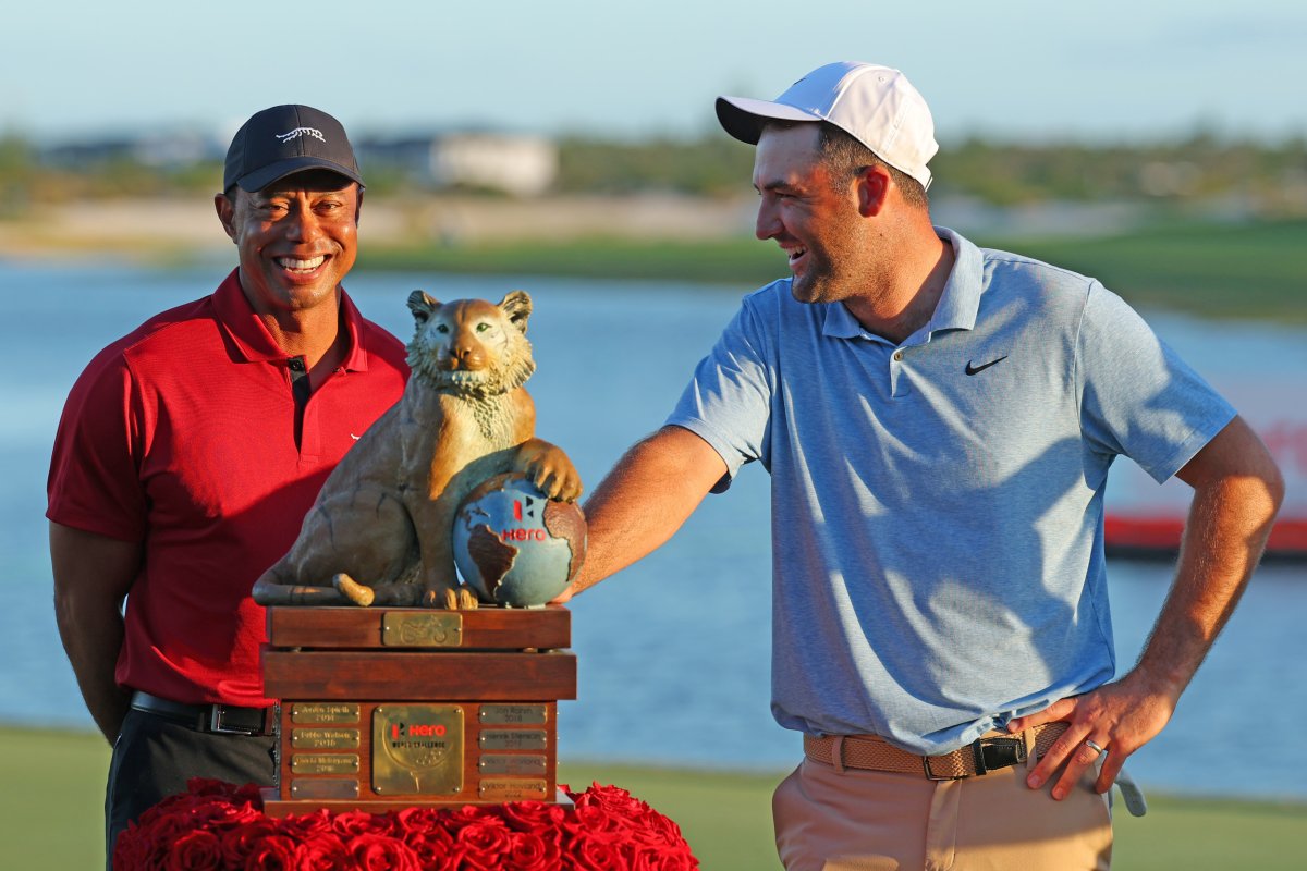 tiger woods scottie scheffler