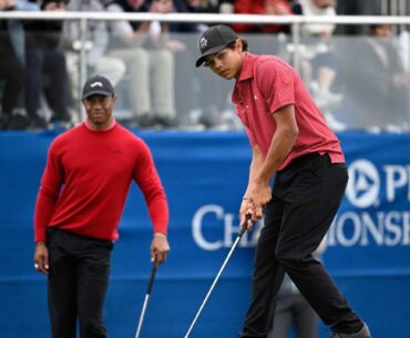Tiger Woods' son is in the spotlight for a big win. Jack Nicklaus says a tough road lies ahead