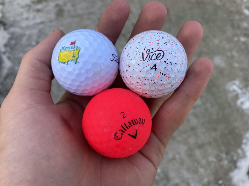 Love collecting balls while working the course