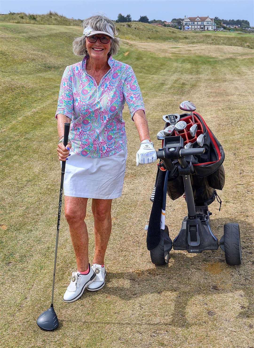 Julia West, who racked up a £470 bar bill after hitting a hole in one. Picture: RNLI/Chris Bishop