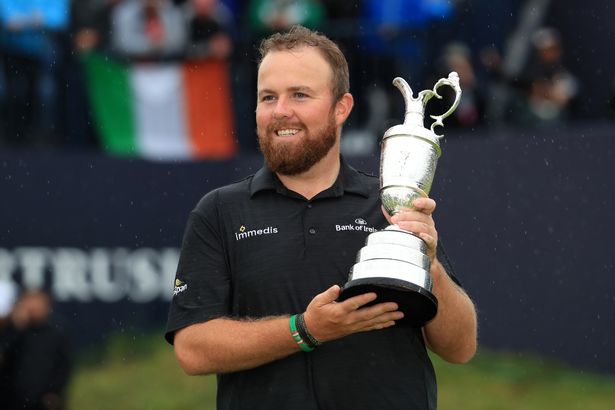 Pride: 2019 Open Champion Shane Lowry of Ireland celebrates with the Claret Jug at Royal Portrush Golf Club. (Photo by Andrew Redington/Getty Images)