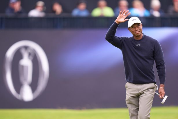 Tiger Woods at The Open Championship in 2024