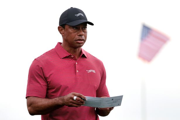 Tiger Woods on a golf course