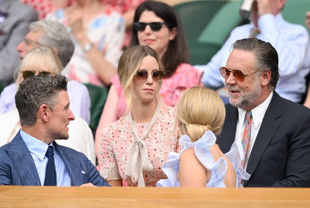 Justin Rose spoke to Russell Crowe at Wimbledon