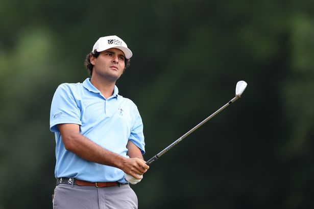 Eugenio Chacarra of Spain looks on following his second shot on the 10th hole on day two of the BMW International Open 2025 at Golfclub Munchen Eichenried on July 04, 2025 in Munich, Germany