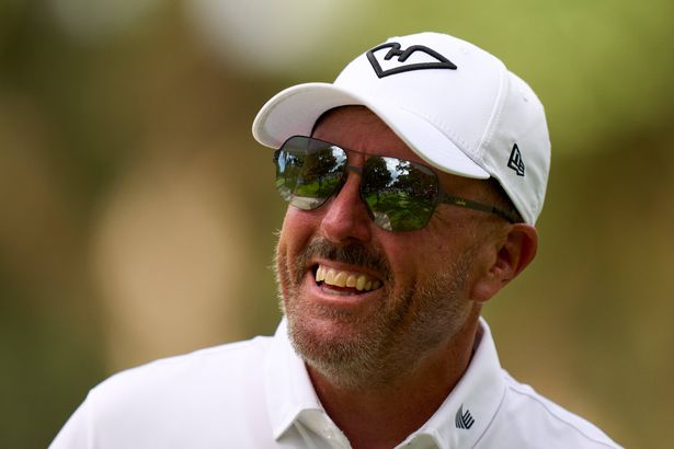 Phil Mickelson poses during LIV Andalucia