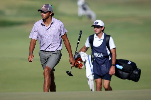 Charlie Woods is looking to follow in his legendary dad's footsteps in professional golf