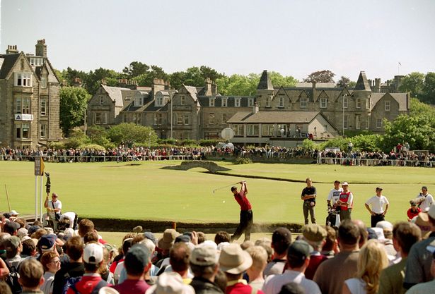 Pictured hosting the British Open in 2000, The Old Course is one of the world's oldest golf links