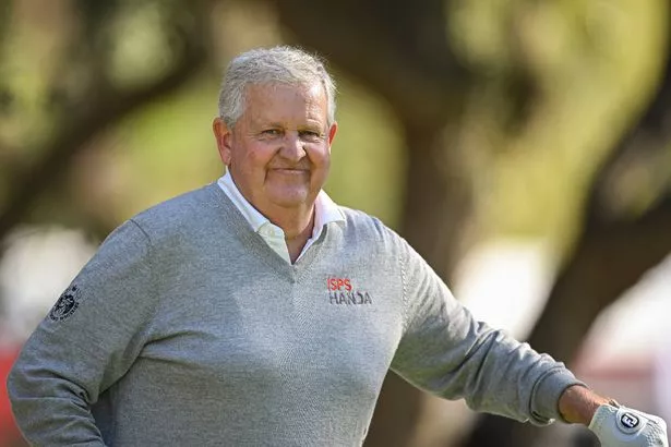 Colin Montgomerie of Scotland looks on