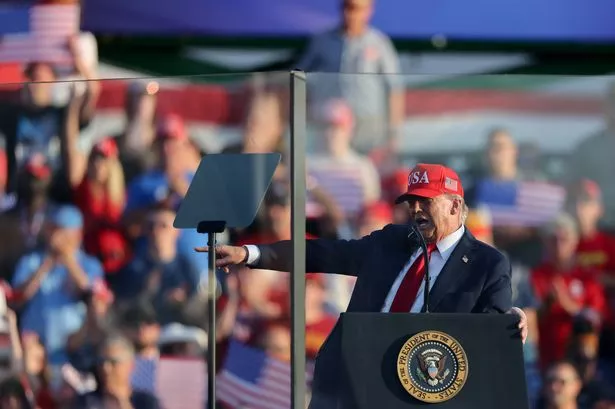 US President Donald Trump speaks at the Iowa State Fairgrounds in Des Moines, Iowa, US, on Thursday, July 3, 2025. Trump intends to lay out his plans to celebrate the nation's 250th anniversary, in addition to emphasizing his bid to codify tax, immigration and welfare reforms in Congress. Photographer: Scott Morgan/Bloomberg via Getty Images